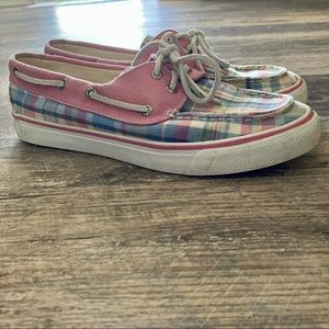 Sperry Boat Loafers - 8M - Plaid